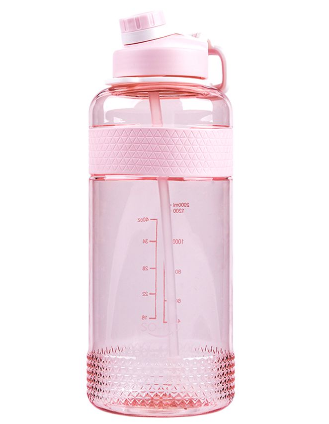 Big Capacity Leak-Proof Lid Cheap Outdoor Plastic Straw Water Bottle