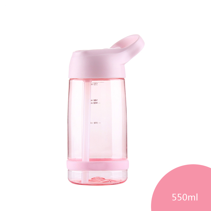 Flip Straw Tritan Handle Outdoor Water Bottle Custom Logo Sport Bottle