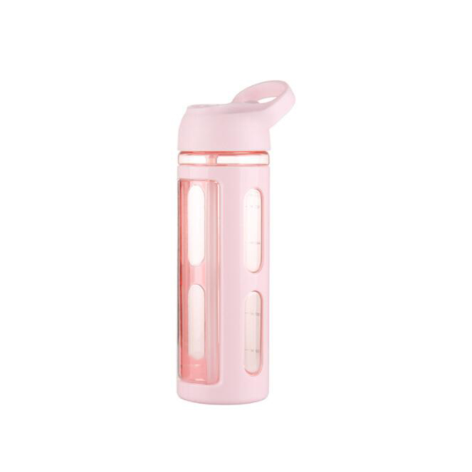 Food Grade Sport Plastic Straw Straight Handle Water Bottle