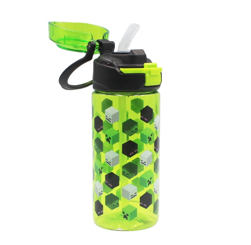 New Custom Tritan Plastic Straw Water Bottle Portable for Kids