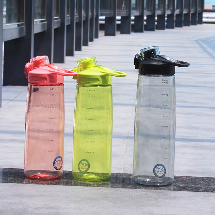 1000ml Clear Plastic Drinking Bottle Sports Water Bottle