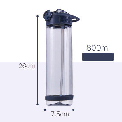 Hot Design 800ml BPA Free Drinkware Triran Straw Bottle
