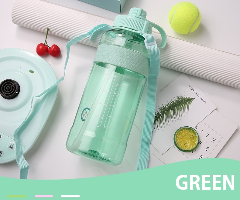 2000ml Large Volume Water Jug with Strap Customized Logo