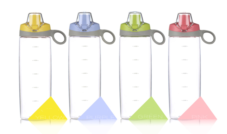 Soft Chug Lid Carry Loop Plastic Water Bottle with Customized Logo