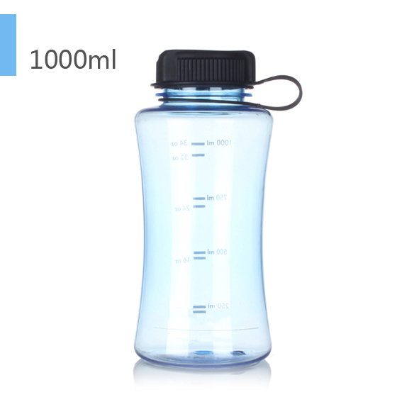 34oz Wide Mouth Food Grade Plastic Water Bottle with Customized Logo