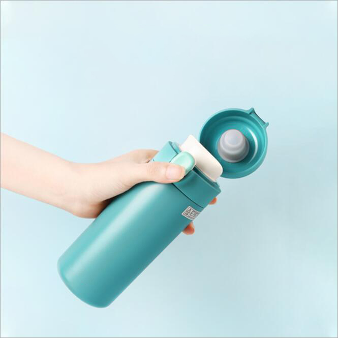 Wholesale Stainless Steel Vacuum Insulated Travel Water Drinking Bottle with One-Touch Open Lid