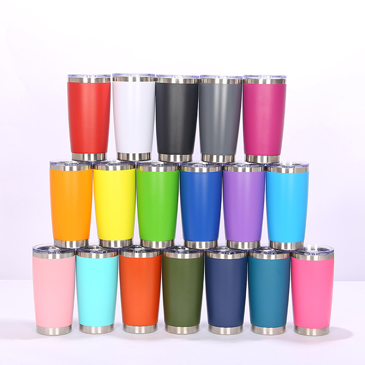Wholesale 20oz Coffee Travel Mug Regular Car Tumbler Vacuum Insulated Double Wall Stainless Steel Coated