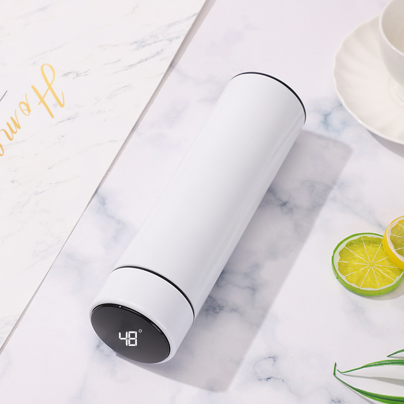 304 Grade Stainless Steel Thermos Sports Water Bottle with LED Temperature Display/Double Wall Vacuum Insulated Leak Proof