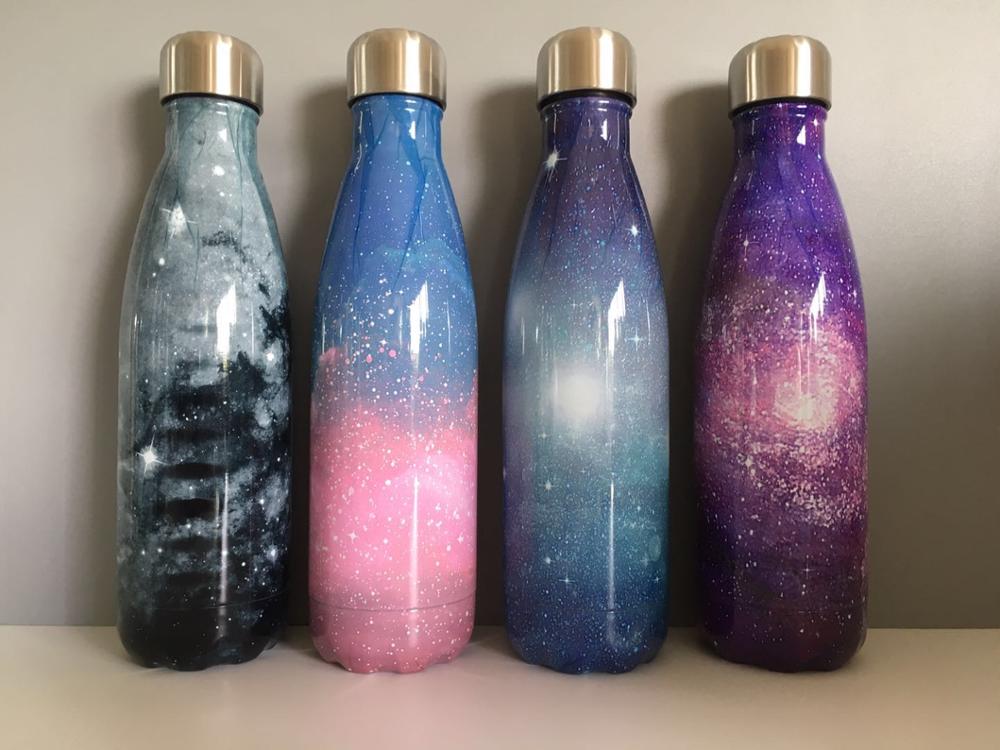 18/8 Stainless Steel Double Wall Insulated Cola Bottle Shape for Cold and Warm Drinks BPA Free Metal Sports Bottle