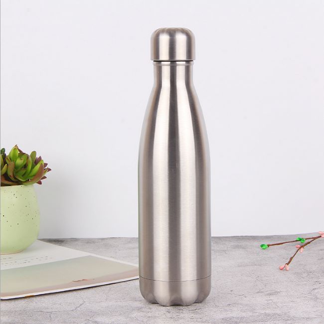 Wholesale 17oz Thermal Double Wall Thermos Cola Bottle 18 / 8 Stainless Steel Rubber Coated Water Bottle, Vacuum Flask